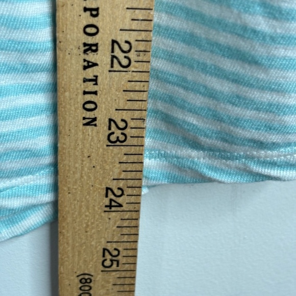 J McLaughlin Brynn Linen Shirt M Stripe Button Long Sleeve Preppy Coastal Beach - Picture 9 of 12